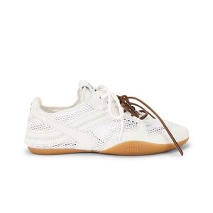 Miu Miu Gymnasium mesh and suede sneakers